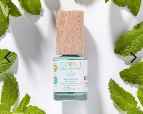 Vernis enfant jolies mimines menthe toofruit